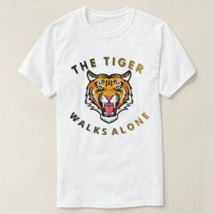 The Tiger Walks Alone – Fierce Tiger Graphic T-Shirt