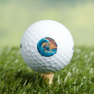 The Tiger's Leap into the Sea, summer style Golf Balls
