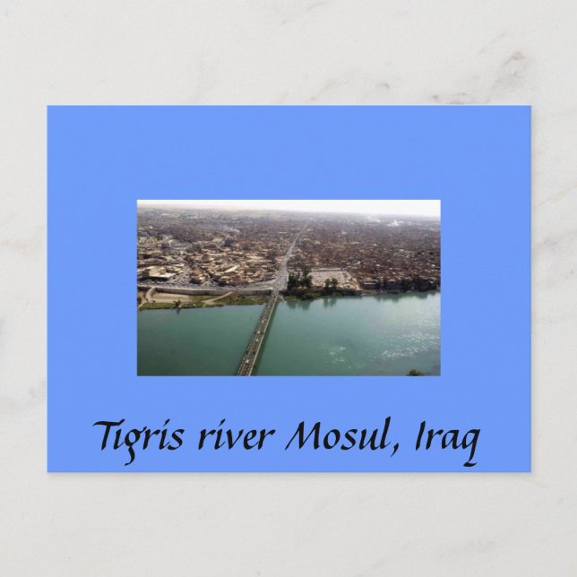 The Tigris River Mosul, Iraq Postcard (Front)