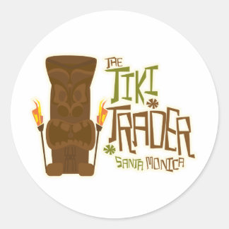 The Tiki Trader Basic Style Classic Round Sticker
