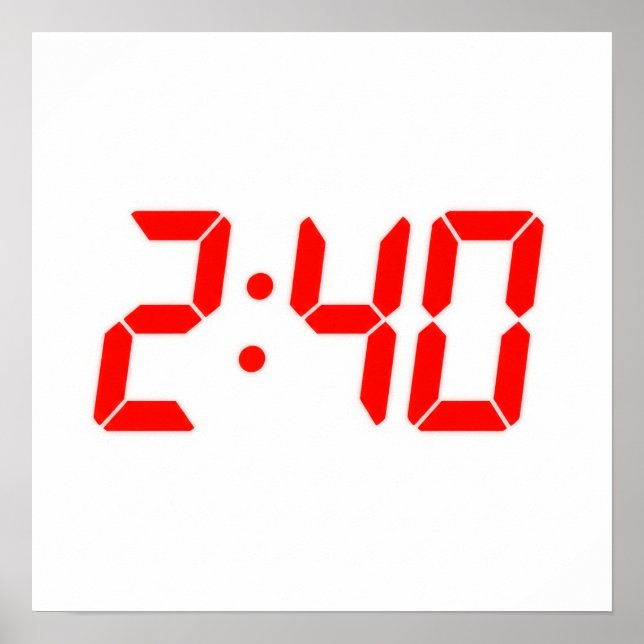 The Time 2:40 Poster (Front)