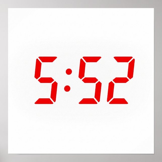 The Time 5:52 Poster (Front)