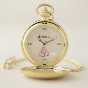 The Time is Now Clock Pocket Watch