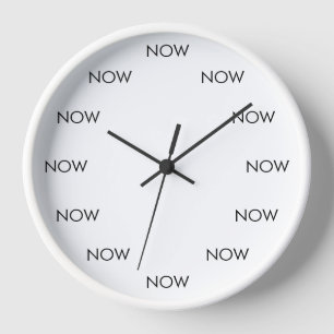 The Time Is NOW Clock – Present Moment Reminder