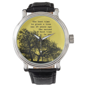 The Time is Now.  Custom Quote Jewellery Watch