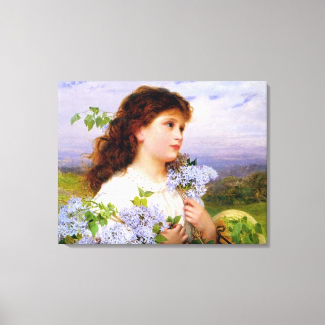 The Time of the Lilacs by Sophie Anderson Canvas Print (Front)