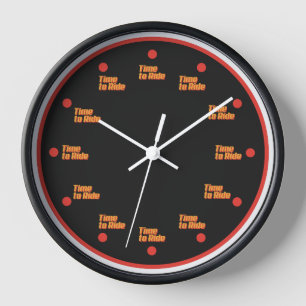 The time to ride Clock