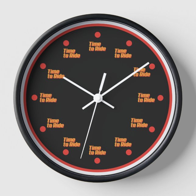 The time to ride Clock (Front)