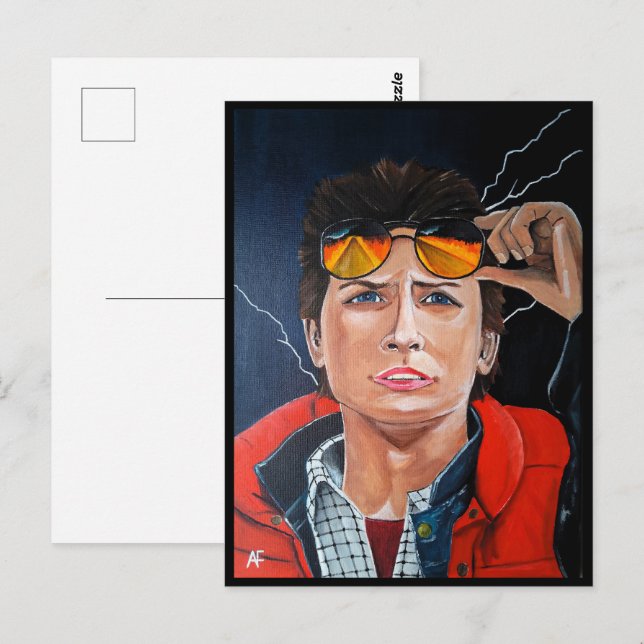 The Time Traveller Painting by Alfred Fox Postcard (Front/Back)