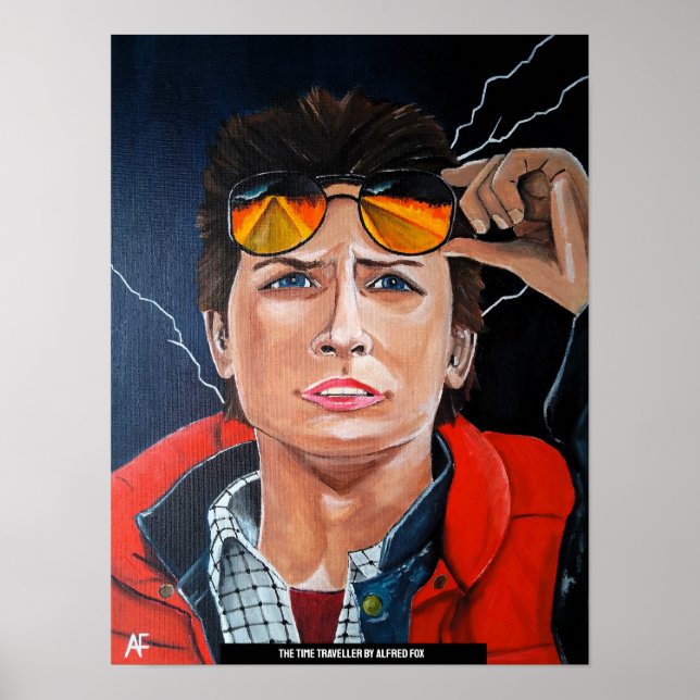 The Time Traveller Painting by Alfred Fox Poster (Front)