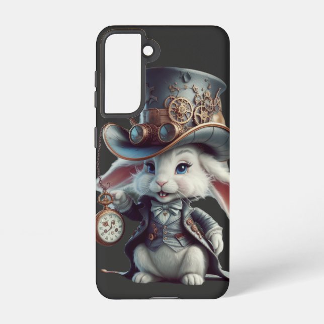 The Timekeeper’s Steampunk Bunny Samsung Galaxy S21 Case (Back)