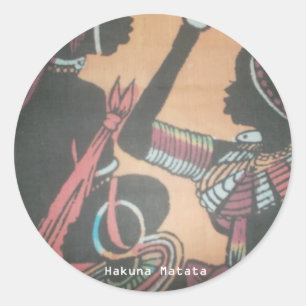 The Timeless Beauty of the Maasai Tradition Classic Round Sticker