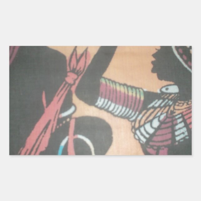 The Timeless Beauty of the Maasai Tradition Rectangular Sticker (Front)