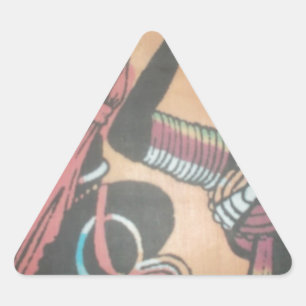 The Timeless Beauty of the Maasai Tradition Triangle Sticker
