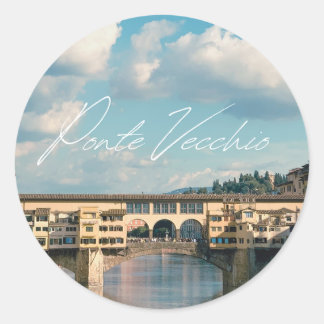 The Timeless Charm of Ponte Vecchio Classic Round Sticker