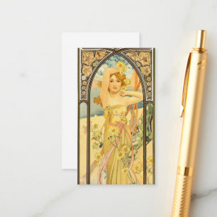 The Times of the Day, Brightness of Day by Mucha Enclosure Card