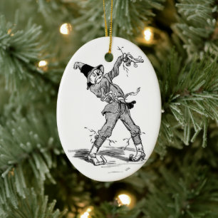 The Tin Man Alice in Wonderland Ceramic Tree Decoration