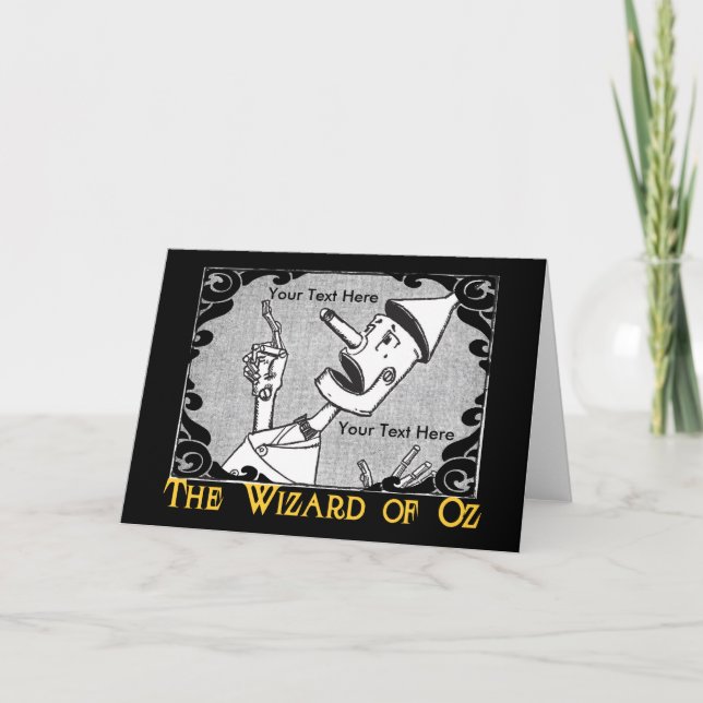 The Tin Man Customise It! Card (Front)