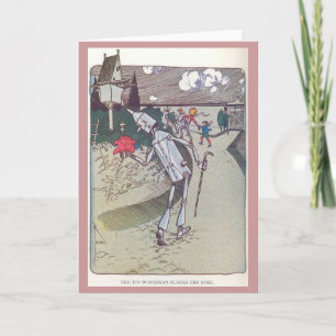 The Tin Woodman Plucks the Rose Card