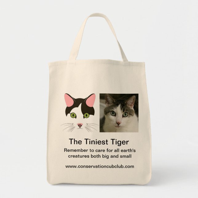 The Tiniest Tiger's Organic Grocery Tote (Front)