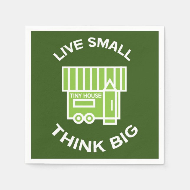 The Tiny House Movement - Tiny Houses - Tiny Home  Napkin (Front)