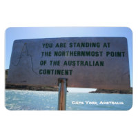 The Tip Sign, Cape York Australia - Premium Magnet