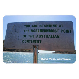 The Tip Sign, Cape York Australia - Premium Magnet