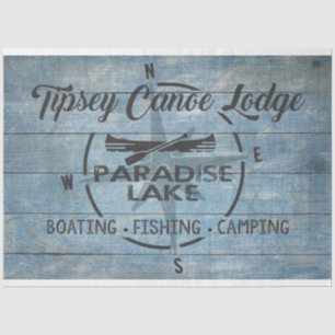The Tipsey Canoe Lodge Decoupage Tissue Paper