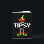 The Tipsy Elf Christmas Matching Pyjamas  Card<br><div class="desc">The Tipsy Elf Christmas Matching Pyjamas</div>