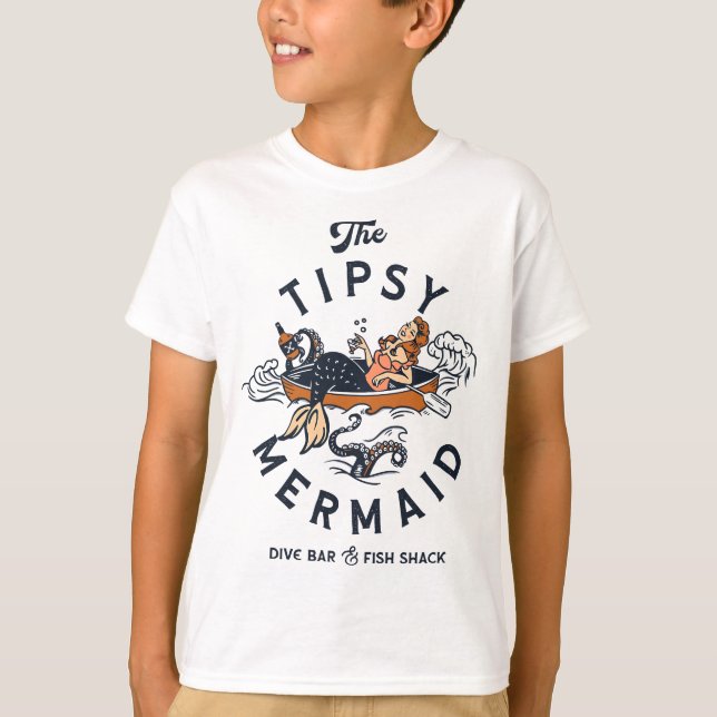 The Tipsy Mermaid Dive Bar & Fish Shack T-Shirt (Front)