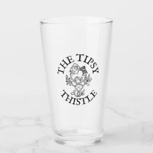 The Tipsy Thistle Pint Glass