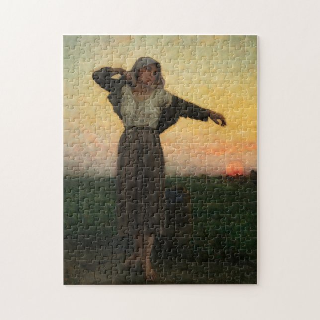The Tired Gleaner, 1880 by Jules Breton Jigsaw Puzzle (Vertical)