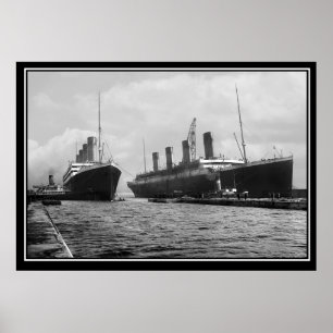 The Titanic series Poster Olympic and Titanic