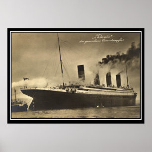 The Titanic vintage Photo Poster titanic Series