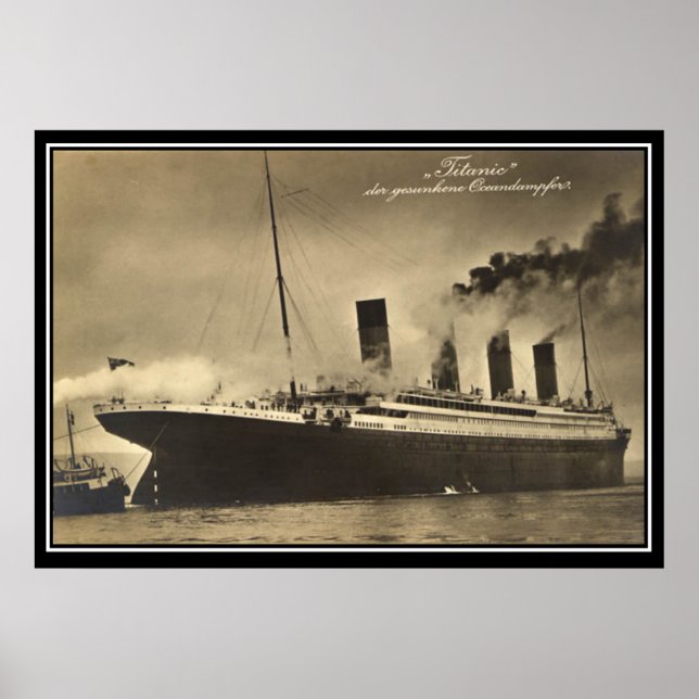 The Titanic vintage Photo Poster titanic Series (Front)