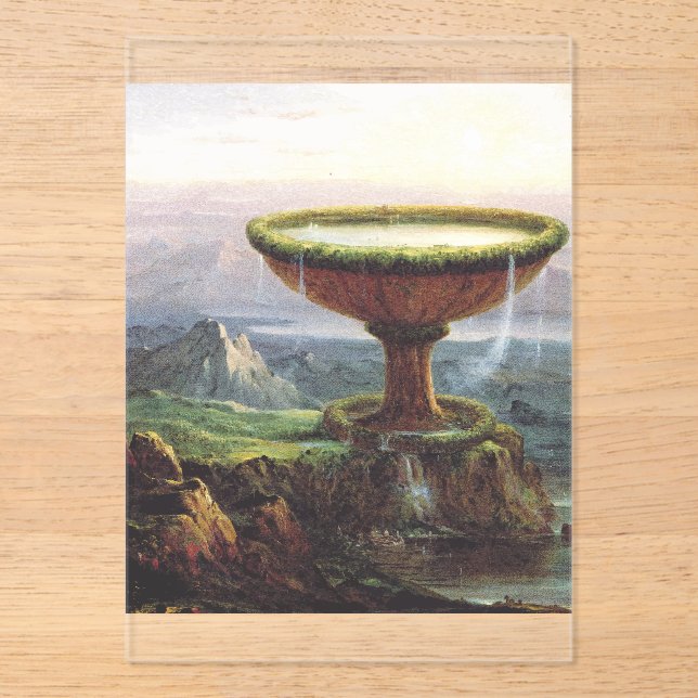 The Titan's Goblet by Thomas Cole Acrylic Invitations (Front)