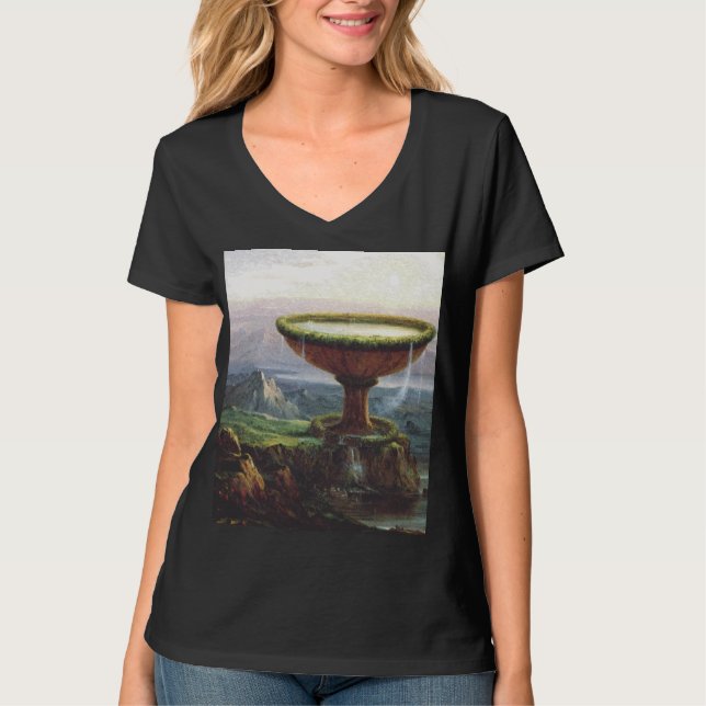 The Titan's Goblet by Thomas Cole T-Shirt (Front)