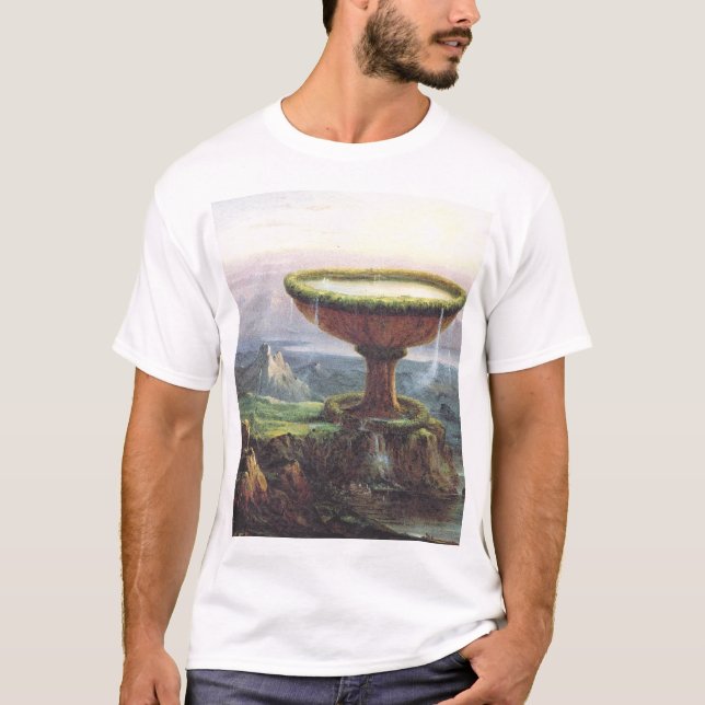 The Titan's Goblet by Thomas Cole T-Shirt (Front)