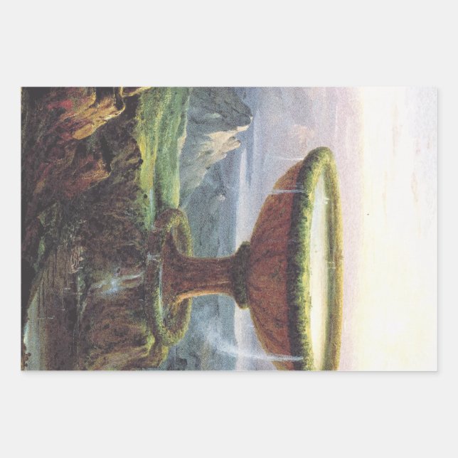 The Titan's Goblet by Thomas Cole Wrapping Paper Sheet (Front)