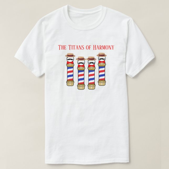 The Titans of Harmony Personalise Quartet T-Shirt (Design Front)