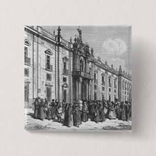 The tobacco factory at Seville 15 Cm Square Badge