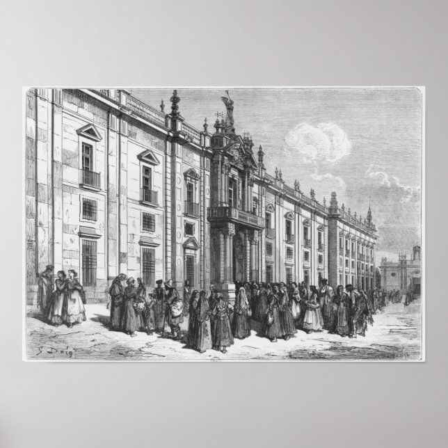 The tobacco factory at Seville Poster (Front)