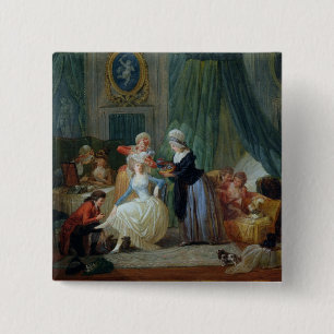 The Toilet 15 Cm Square Badge