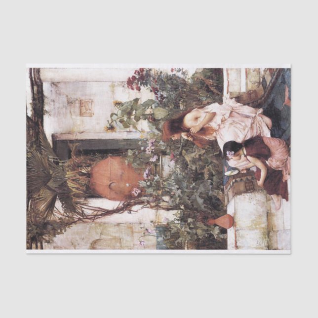 The Toilet, by John William Waterhouse - 1889 Tissue Paper (Front)