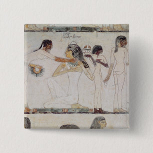 The Toilet of Noblewomen 15 Cm Square Badge