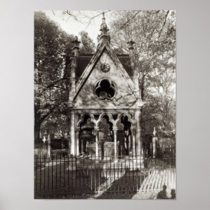 The Tomb of Abelard and Heloise, built in 1817 Poster