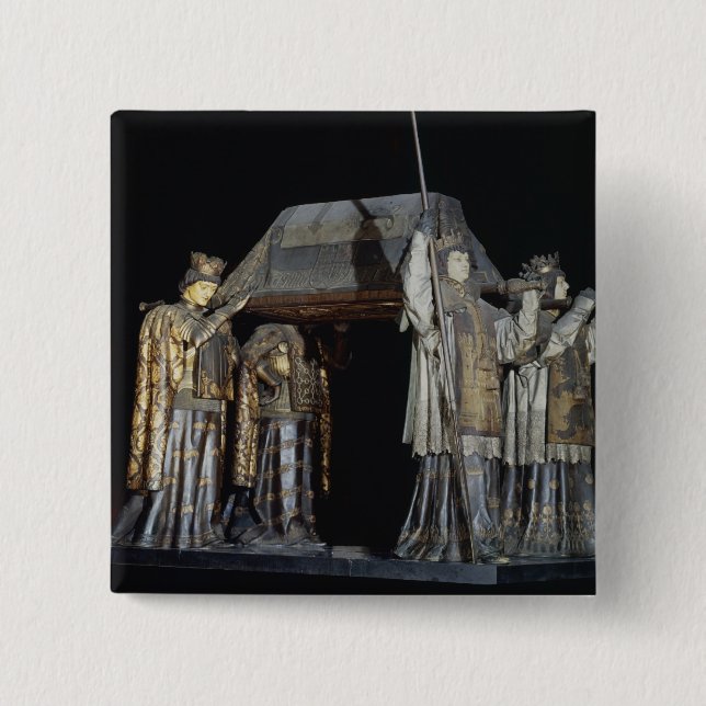 The tomb of Christopher Columbus 15 Cm Square Badge (Front)