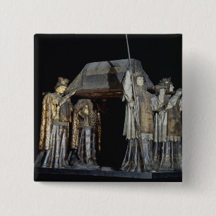 The tomb of Christopher Columbus 15 Cm Square Badge