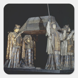 The tomb of Christopher Columbus Square Sticker