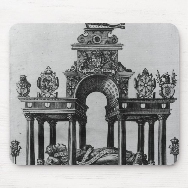 The Tomb of Elizabeth I, 1620 Mouse Mat (Front)
